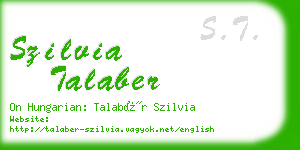 szilvia talaber business card